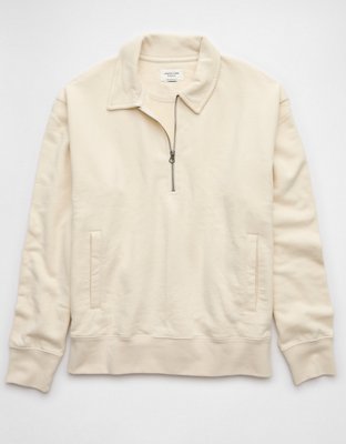 AE Quarter-Zip Polo Collar Sweatshirt