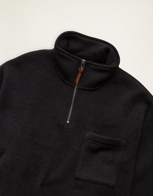AE Knit Fleece Quarter-Zip Sweatshirt
