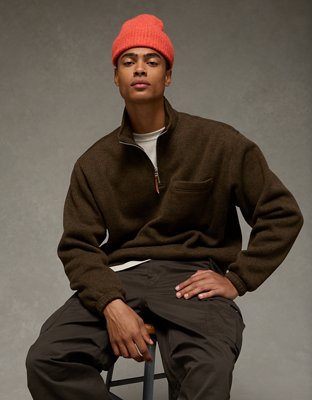 AE Cozy Fleece Quarter-Zip Sweatshirt