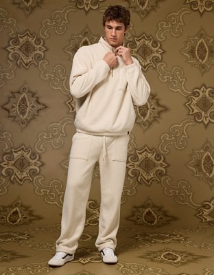 AE x Tru Kolors Sherpa Quarter-Zip Pullover