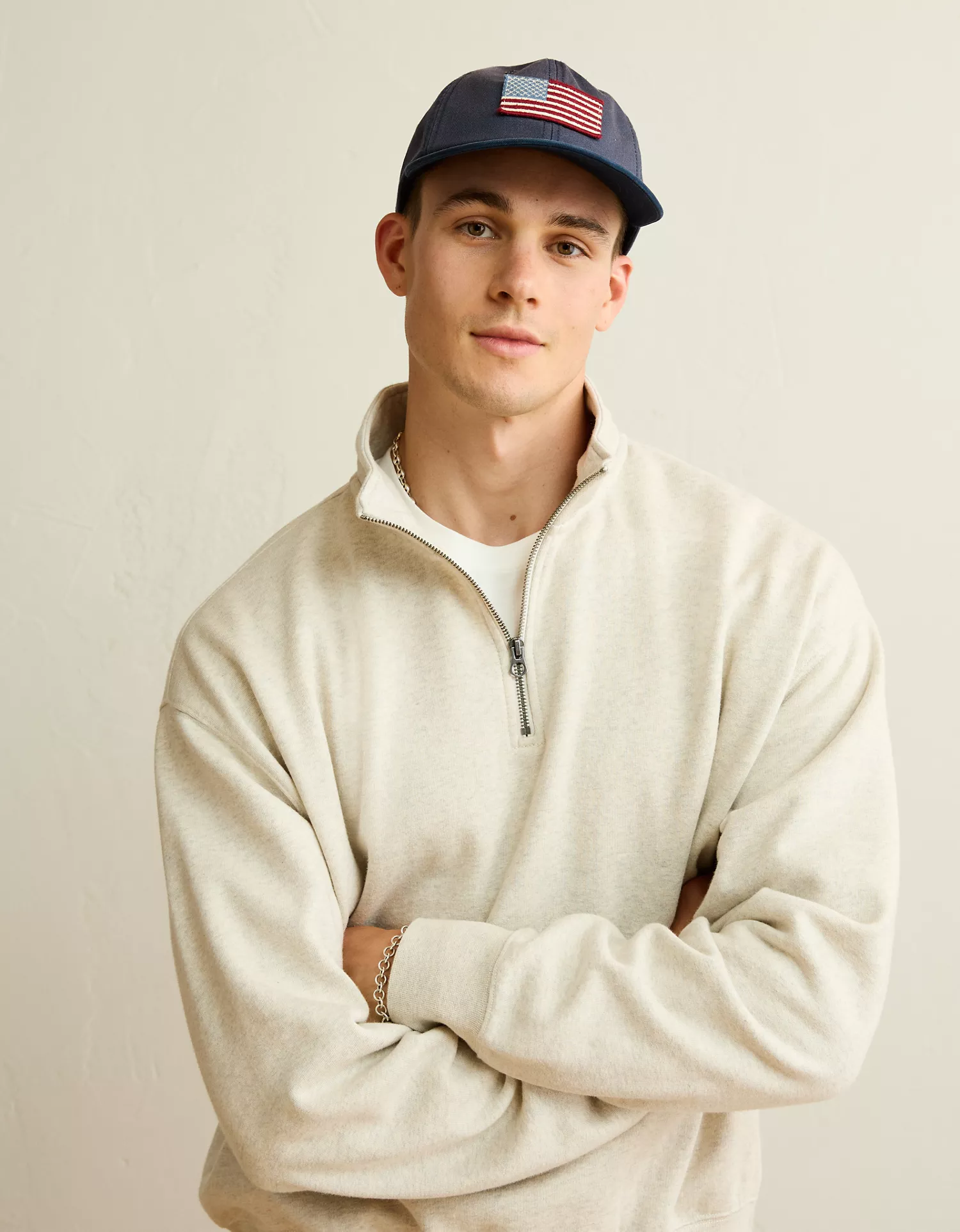 AE Laidback Luxe Quarter-Zip Sweatshirt - thumbnail 6