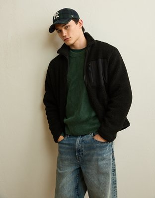AE Sherpa Fleece Full-Zip Sweatshirt