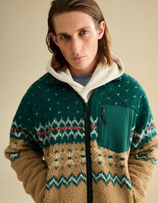 AE Sherpa Fleece Full-Zip Sweatshirt