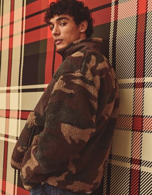 AE Sherpa Fleece Full-Zip Sweatshirt