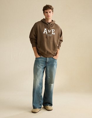 AE Lightweight Logo Fleece Hoodie