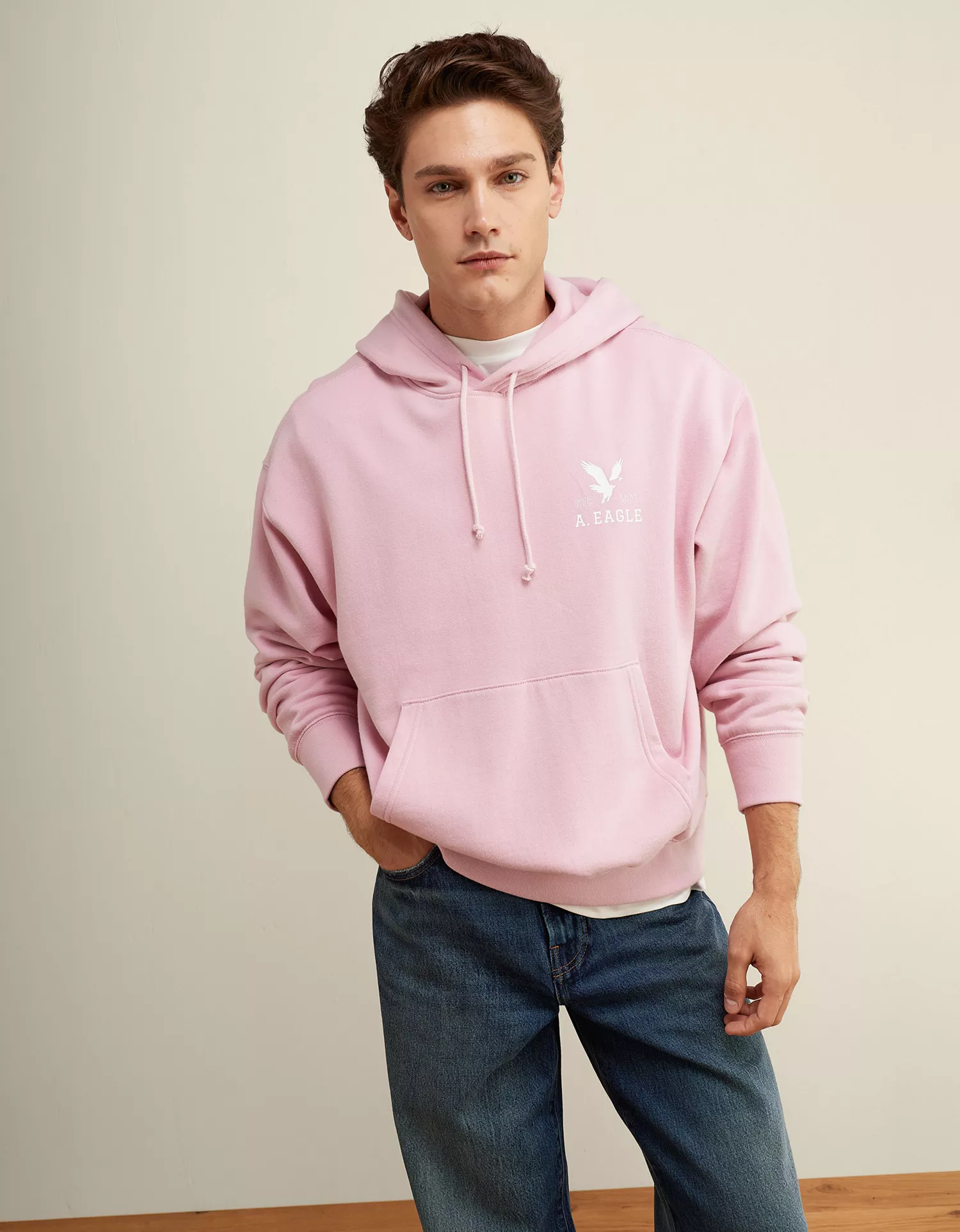 AE Lightweight Logo Fleece Hoodie