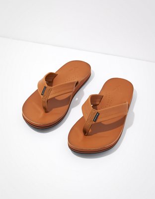 Aeo leather store flip flop