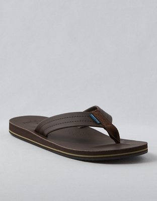 American eagle black flip flops online