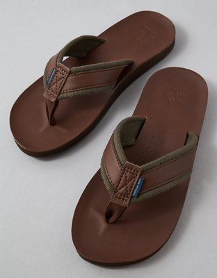 AE Men's Leather Flip-Flop