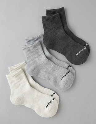 AE Quarter Crew Socks 3-Pack