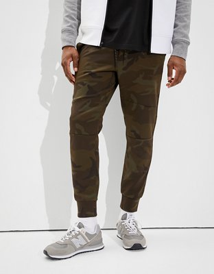 American Eagle camo ripstop cargo jogger in camo green