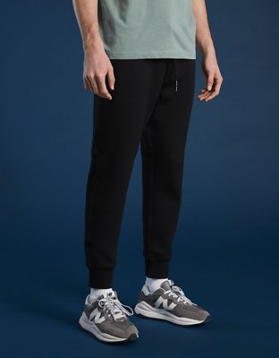 american eagle black jogger pants