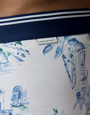 Caleçon boxeur ajusté ultradoux à motif de paysage pour hommes AEO