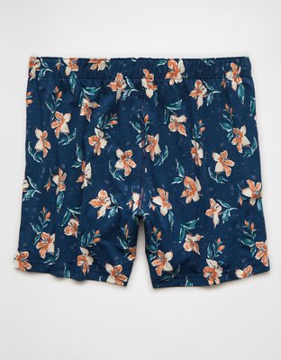 AEO Men's Floral Slim Knit Ultra Soft Boxer Short