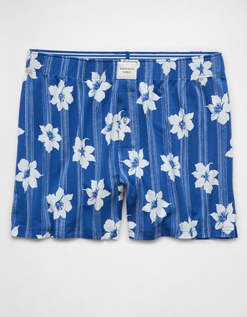 Мужские брюки American Eagle AEO Floral Slim Knit Ultra Soft Boxer Short