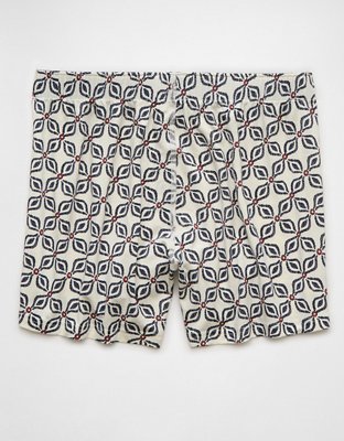 AEO Men's Printed Slim Knit Ultra Soft Boxer Short