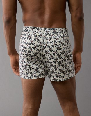 AEO Men's Printed Slim Knit Ultra Soft Boxer Short