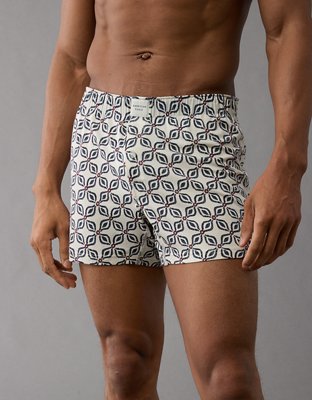 AEO Men's Printed Slim Knit Ultra Soft Boxer Short