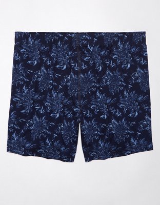 AEO Men's Floral Slim Knit Ultra Soft Boxer Short