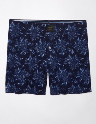 AEO Men's Floral Slim Knit Ultra Soft Boxer Short