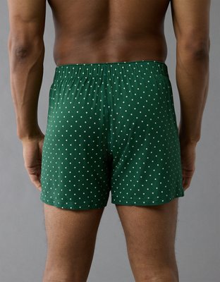 AEO Men's Polka Dots Slim Knit Ultra Soft Boxer Short