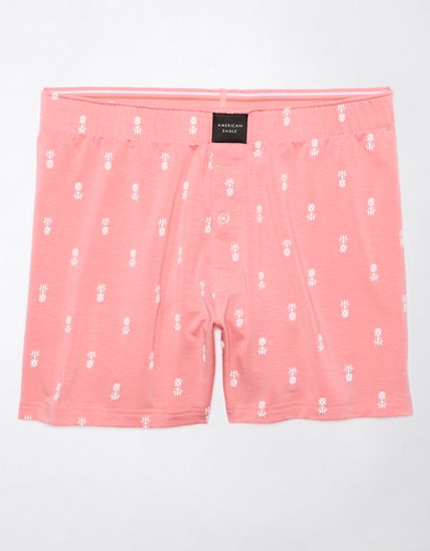 Мужские брюки American Eagle AEO Pineapples Slim Knit Ultra Soft Boxer Short