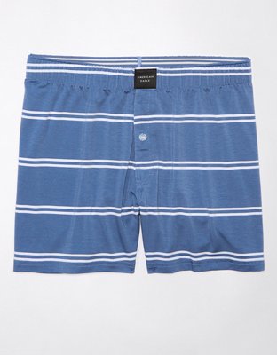 AEO Men's Stripes Slim Knit Ultra Soft Boxer Short