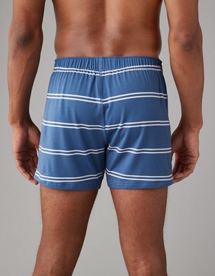 AEO Men's Stripes Slim Knit Ultra Soft Boxer Short