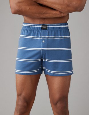 AEO Men's Stripes Slim Knit Ultra Soft Boxer Short