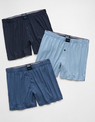 AEO Mens Slim Knit Ultra Soft Boxer Short 3-Pack