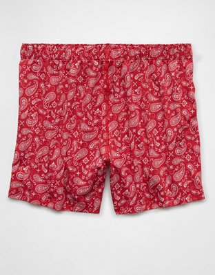 AEO Men's Paisley Slim Knit Ultra Soft Boxer Short