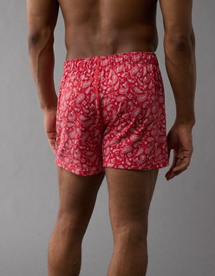 AEO Men's Paisley Slim Knit Ultra Soft Boxer Short