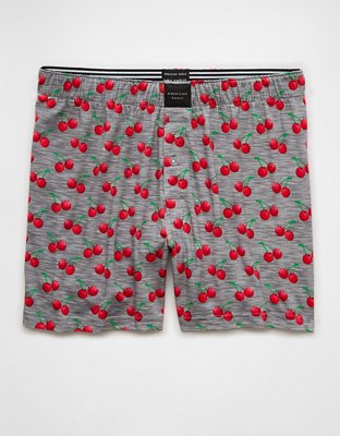 AEO Cherries Slim Knit Ultra Soft Boxer Short