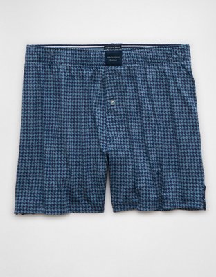 AEO Men's Houndstooth Slim Knit Ultra Soft Boxer Short