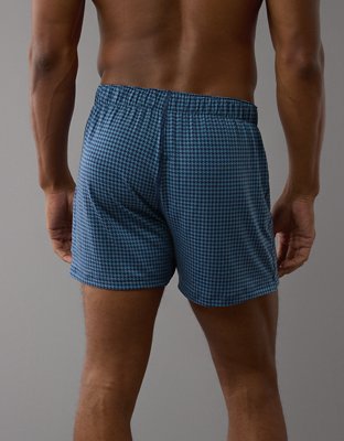 AEO Men's Houndstooth Slim Knit Ultra Soft Boxer Short