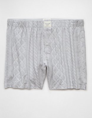 AEO Men's Cable Knit Slim Ultra Soft Boxer Short