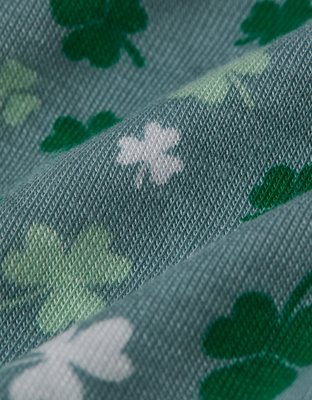 AEO Men's St. Patrick's Day Clovers Slim Knit Ultra Soft Boxer Short
