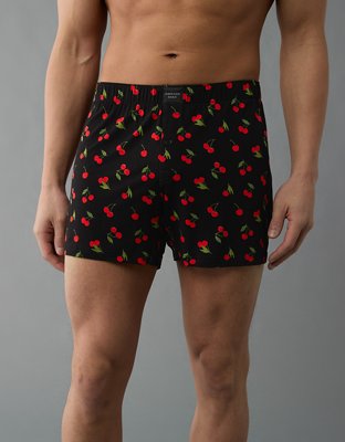 AEO Men´s Cherries Slim Knit Ultra Soft Boxer Short