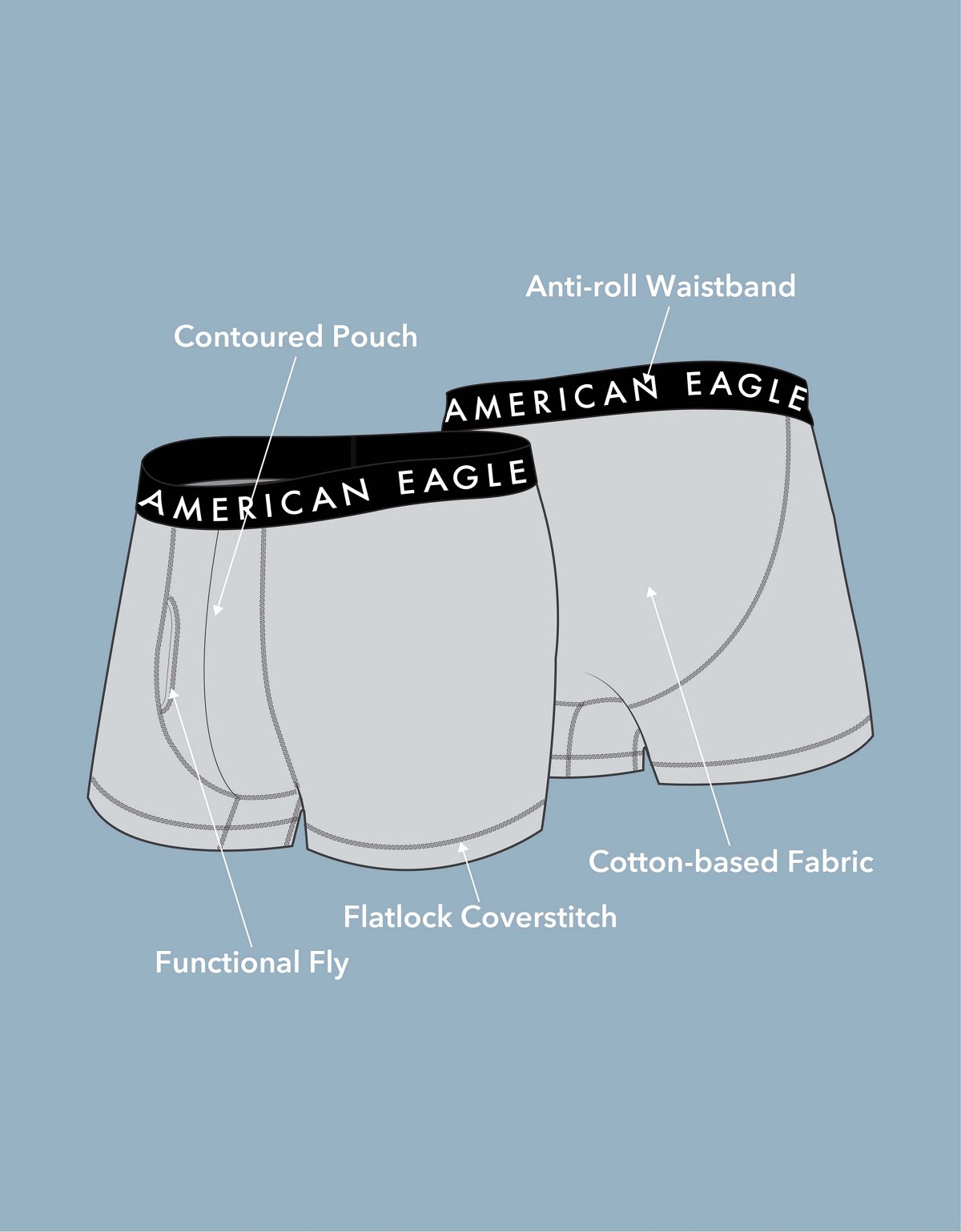 AEO Men's Space Dye 4.5" StealthMode Boxer Brief - image 5