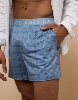 AEO Plaid Ultra Soft Pocket Boxer Short