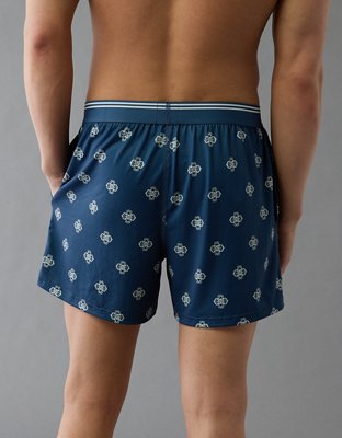 AEO Men's Patchwork Design Ultra Soft Pocket Boxer Short