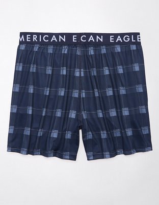 AEO Plaid Ultra Soft Boxer Short