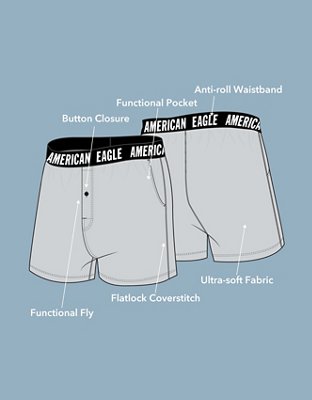 AEO Men's Plaid Ultra Soft Boxer Short