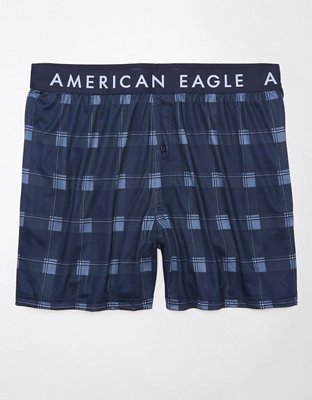 AEO Men's Plaid Ultra Soft Boxer Short