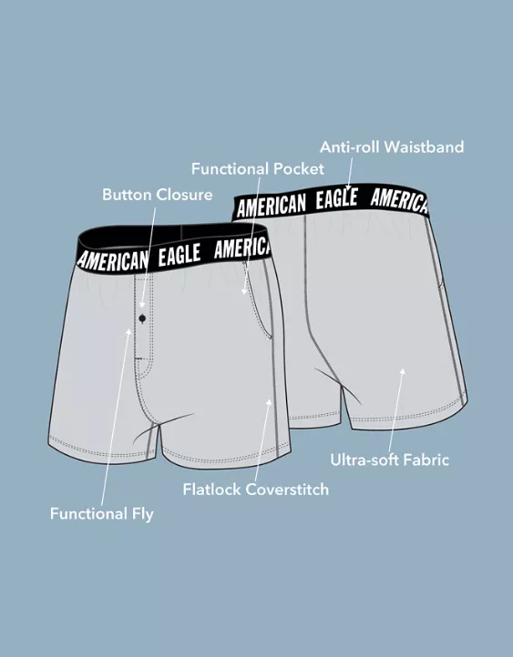 AEO Printed Ultra Soft Lounge Boxer Short