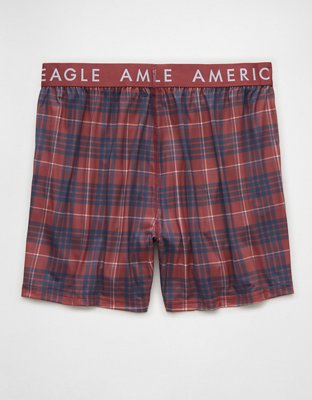 AEO Plaid Ultra Soft Pocket Boxer Short