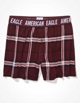 AEO Plaid Ultra Soft Boxer Short