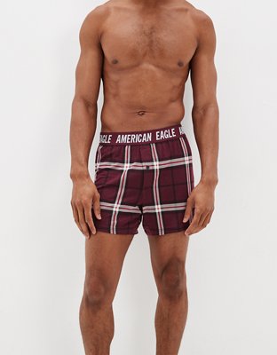 AEO Plaid Ultra Soft Boxer Short