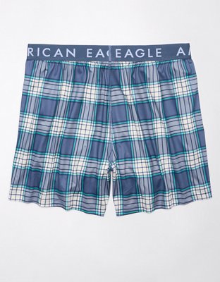 AEO Plaid Ultra Soft Pocket Boxer Short