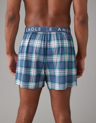 AEO Plaid Ultra Soft Pocket Boxer Short